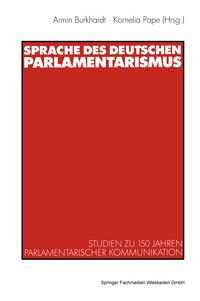Produktbild: Sprache des deutschen Parlamentarismus