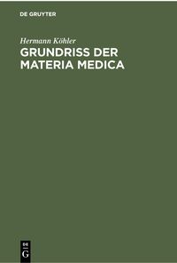 Produktbild: Grundriss der Materia Medica