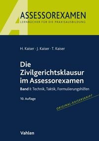Produktbild: Assessorexamen / Die Zivilgerichtsklausur im Assessorexamen