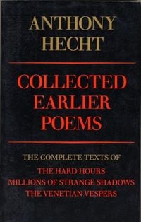 Produktbild: Collected Earlier Poems of Anthony Hecht