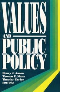Produktbild: Values and Public Policy
