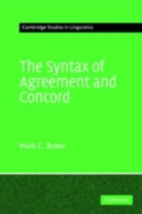 Produktbild: Syntax of Agreement and Concord
