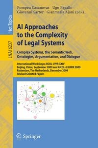 Produktbild: AI Approaches to the Complexity of Legal Systems