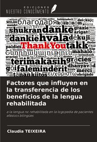 Produktbild: Factores que influyen en la transferencia de los beneficios de la lengua rehabilitada