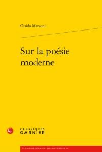 Produktbild: Sur la po&eacute;sie moderne