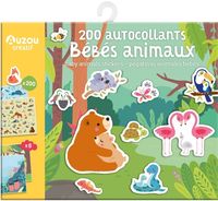 Produktbild: 200 autocollants b&eacute;b&eacute;s animaux