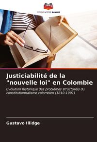 Produktbild: Justiciabilit&eacute; de la "nouvelle loi" en Colombie
