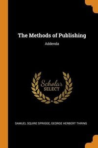 Produktbild: The Methods of Publishing: Addenda