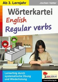 Produktbild: W&ouml;rterkartei English regular verbs
