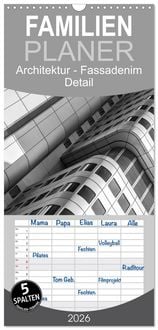 Produktbild: Familienplaner 2026 - Architektur - Fassaden im Detail 2026 mit 5 Spalten (Wandkalender, 21 x 45 cm) CALVENDO