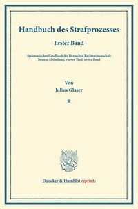 Produktbild: Handbuch des Strafprozesses.