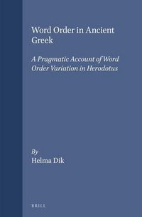 Produktbild: Word Order in Ancient Greek