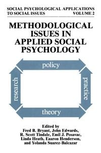 Produktbild: Methodological Issues in Applied Social Psychology