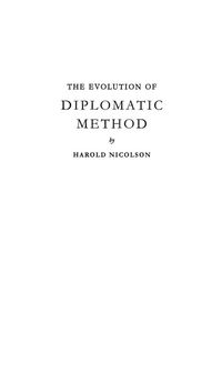 Produktbild: The Evolution of Diplomatic Method