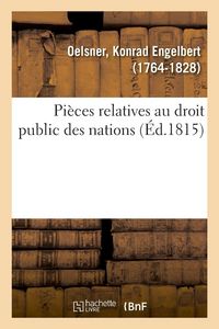 Produktbild: Pi&egrave;ces relatives au droit public des nations