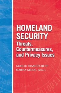 Produktbild: Homeland Security Threats, Countermeasures, and Privacy Issues