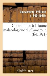 Produktbild: Contribution &Agrave; La Faune Malacologique Du Cameroun