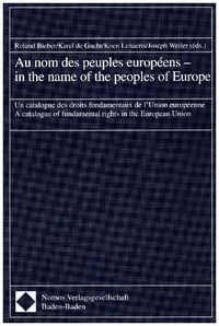 Produktbild: Au nom des peuples europeens. In the Name of the Peoples of Europe