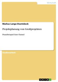 Produktbild: Projektplanung von Gro&szlig;projekten
