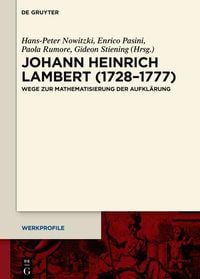 Produktbild: Johann Heinrich Lambert (1728-1777)