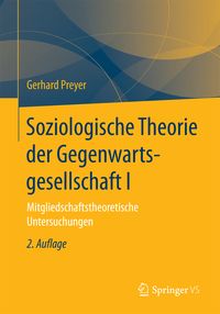 Produktbild: Soziologische Theorie der Gegenwartsgesellschaft I