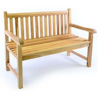 Produktbild: Sitzbank Antik Gartenbank Landhausstil Teak Holz