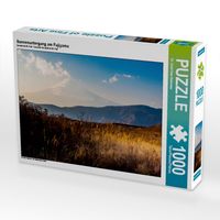 Produktbild: CALVENDO Puzzle Sonnenuntergang am Fujiyama | 1000 Teile Lege-Gr&ouml;&szlig;e 64x48cm Foto-Puzzle f&uuml;r gl&uuml;ckliche Stunden