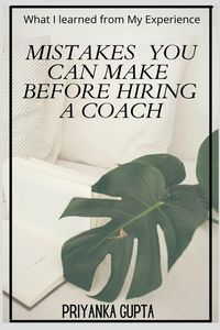 Produktbild: Mistakes You Can Make Before Hiring A Coach