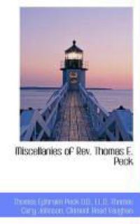 Produktbild: Miscellanies of REV. Thomas E. Peck
