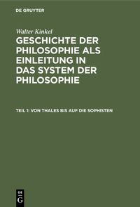 Produktbild: Von Thales bis auf die Sophisten