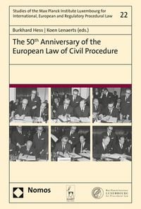 Produktbild: The 50th Anniversary of the European Law of Civil Procedure