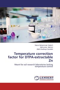 Produktbild: Temperature correction factor for DTPA-extractable Zn