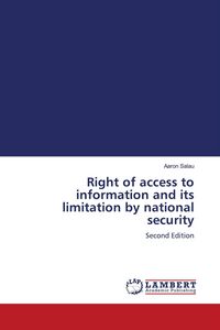 Produktbild: Right of access to information and its limitation by national security