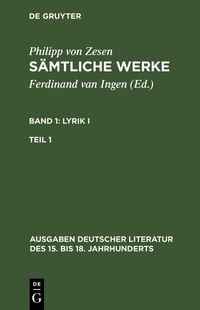 Produktbild: Lyrik I. Erster Teil