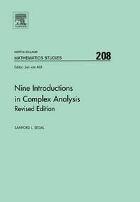 Produktbild: Nine Introductions in Complex Analysis - Revised Edition