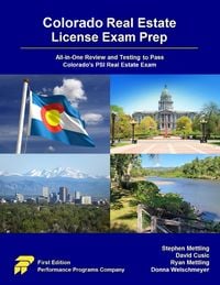 Produktbild: Colorado Real Estate License Exam Prep: All-in-One Review and Testing to Pass Colorado's PSI Real Estate Exam