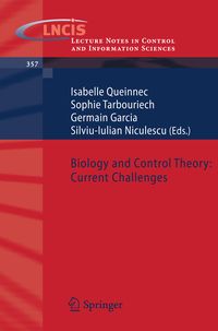 Produktbild: Biology and Control Theory: Current Challenges