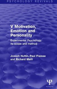 Produktbild: Nuttin, J: Experimental Psychology Its Scope and Method: Vol