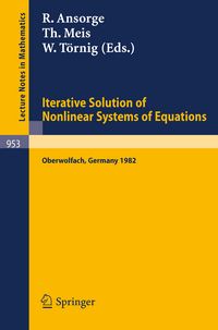 Produktbild: Iterative Solution of Nonlinear Systems of Equations