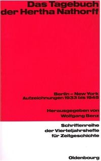 Produktbild: Das Tagebuch der Hertha Nathorff