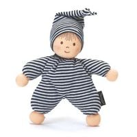 Produktbild: Spielpuppe Heiko gestreift marine 23cm inkl. Rassel