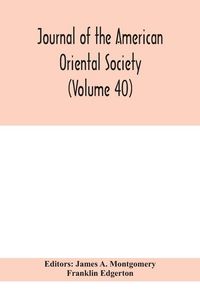 Produktbild: Journal Of The American Oriental Society (Volume 40)