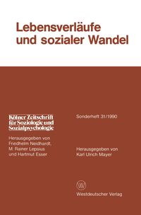 Produktbild: Lebensverl&auml;ufe und sozialer Wandel