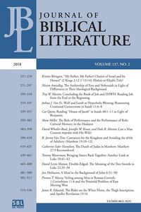 Produktbild: Journal of Biblical Literature 137.2 (2018)