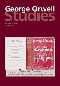 Produktbild: George Orwell Studies Vol.3 No.2