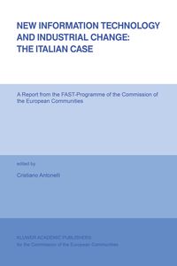 Produktbild: New Information Technology and Industrial Change: The Italian Case