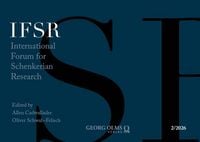 Produktbild: International Forum for Schenkerian Research