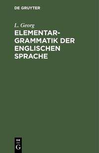 Produktbild: Elementargrammatik der englischen Sprache
