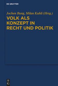 Produktbild: Volk als Konzept in Recht und Politik