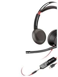 Produktbild: HP Poly Headset Blackwire C5220 Stereo USB- On Ear Headset Stereo Schwarz Noise Cancelling Computer